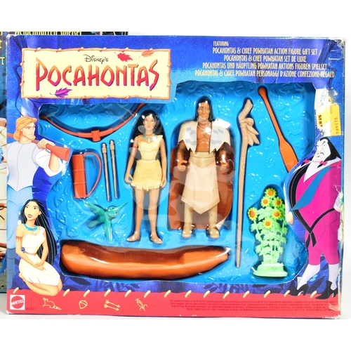 416 - Retro Toys - x3 vintage 1990s Mattel made Pocahontas action figure playsets comprising; Powhatan Vil... 