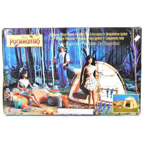 416 - Retro Toys - x3 vintage 1990s Mattel made Pocahontas action figure playsets comprising; Powhatan Vil... 