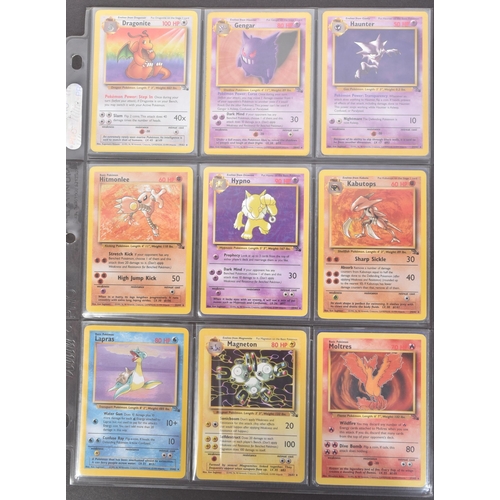 417 - Pokemon Trading Card Game - a very near complete set of 62/62 WOTC Wizards of the Coast Fossil Set t... 