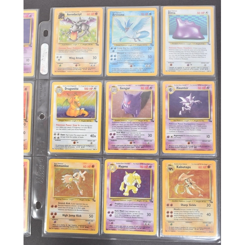 417 - Pokemon Trading Card Game - a very near complete set of 62/62 WOTC Wizards of the Coast Fossil Set t... 