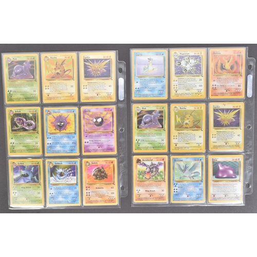 417 - Pokemon Trading Card Game - a very near complete set of 62/62 WOTC Wizards of the Coast Fossil Set t... 