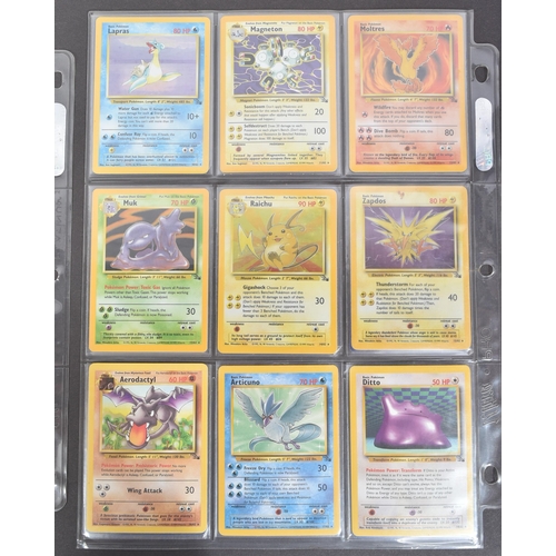 417 - Pokemon Trading Card Game - a very near complete set of 62/62 WOTC Wizards of the Coast Fossil Set t... 