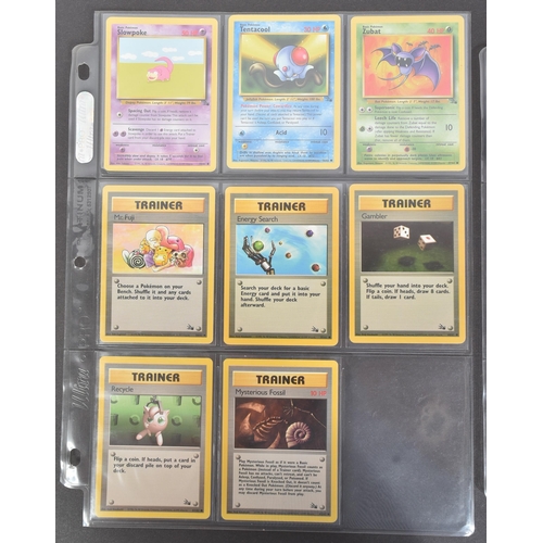 417 - Pokemon Trading Card Game - a very near complete set of 62/62 WOTC Wizards of the Coast Fossil Set t... 