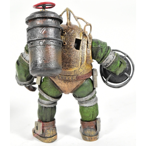 425 - Bioshock 2 - NECA - x2 NECA made Bioshock 2 action figures - ' Big Daddy' and ' Rosie '. Unboxed, bu... 