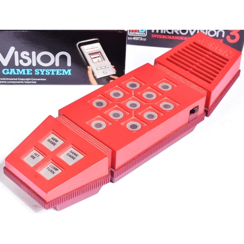 426 - Retro Toys - a collection of assorted vintage MB Electronics Micro Vision handheld video game consol... 