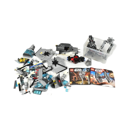 430 - Lego - a large collection of assorted loose Lego bricks, part built Millennium Falcon 75105 and mini... 