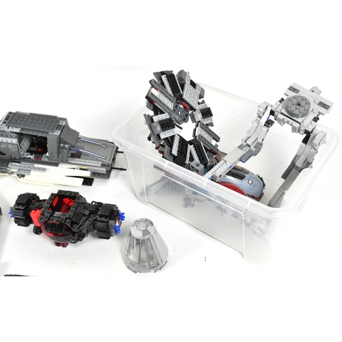 430 - Lego - a large collection of assorted loose Lego bricks, part built Millennium Falcon 75105 and mini... 