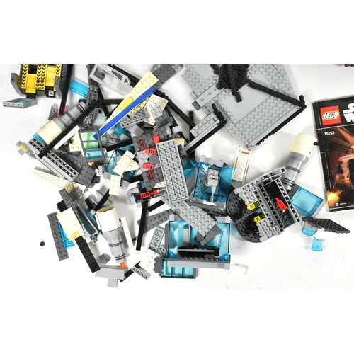 430 - Lego - a large collection of assorted loose Lego bricks, part built Millennium Falcon 75105 and mini... 