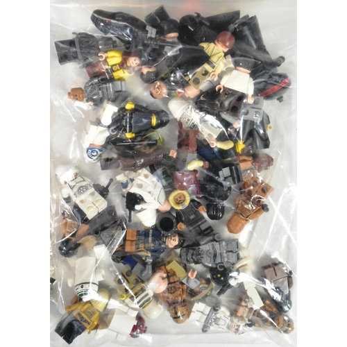 430 - Lego - a large collection of assorted loose Lego bricks, part built Millennium Falcon 75105 and mini... 