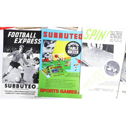 447 - Subbuteo - a vintage Subbuteo Continental Club Edition set containing pitch, players, balls and goal... 