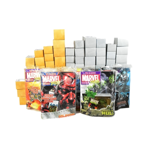 455 - Marvel Universe - a large collection of Eaglemoss collectible Marvel Chess figures. Detailed figurin... 