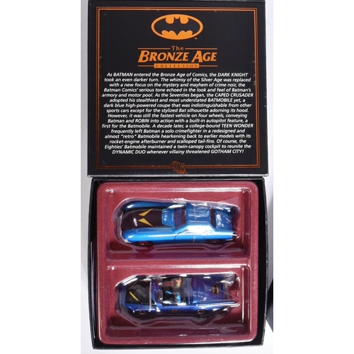 456 - Batman - a collection of x3 Corgi made DC Universe Batman diecast models comprising; The Bronze Age,... 