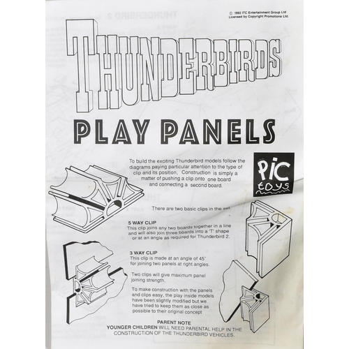 465 - Thunderbirds - Pic Toys - a vintage c1980s / 1990s Pic Toys made ' Play Panels ' Thunderbirds playse... 