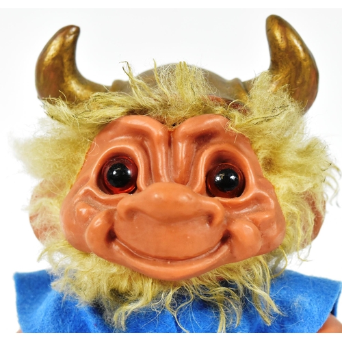 487 - Trolls - a vintage 1960s (1965) Dam Things made troll in the form of a Viking. Makers mark toleft fo... 