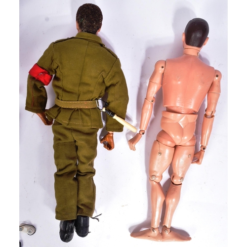 489 - Action - x2 vintage Palitoy Action Man action figures comprising x1 flock haired example in Army uni... 