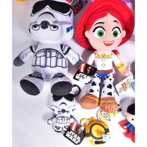 506 - A collection of assorted plush toys of TV & Film / Action Figures interest to include; Star Wars Sto... 