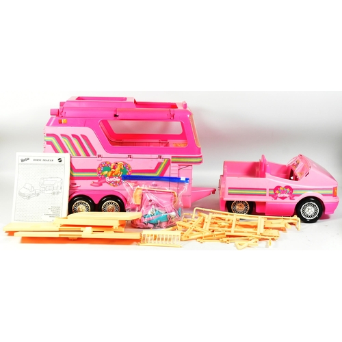 528 - Barbie - a collection of x3 vintage 1990s Mattel made Barbie playsets comprising Horse Trailer, Supe... 