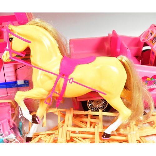 528 - Barbie - a collection of x3 vintage 1990s Mattel made Barbie playsets comprising Horse Trailer, Supe... 