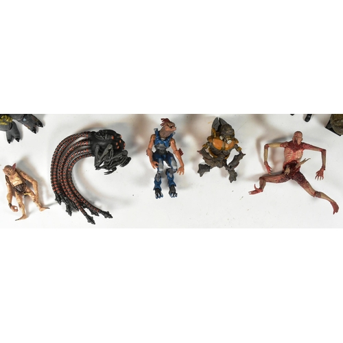 545 - Action Figures - a collection of assorted sci-fi and gaming action figures to include: Halo Promethe... 