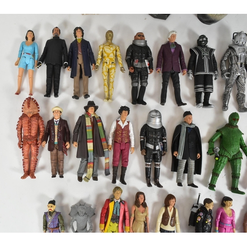 555 - Doctor Who - Character Options - a collection of 'Classic Who' Dr Who action figures by Character. I... 