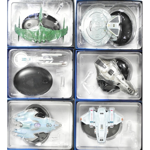 595 - Star Trek - a collection of x15 assorted Eaglemoss made diecast Star Trek spaceship models. Models i... 