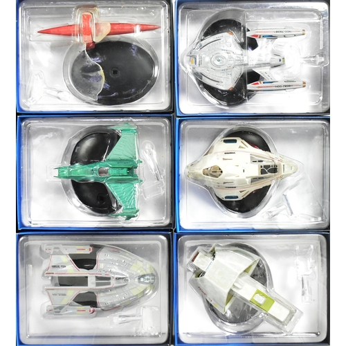 595 - Star Trek - a collection of x15 assorted Eaglemoss made diecast Star Trek spaceship models. Models i... 