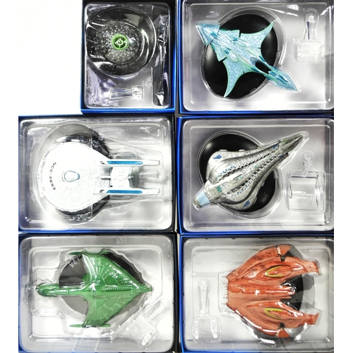 611 - Star Trek - a collection of x15 assorted Eaglemoss made diecast Star Trek spaceship models. Models i... 