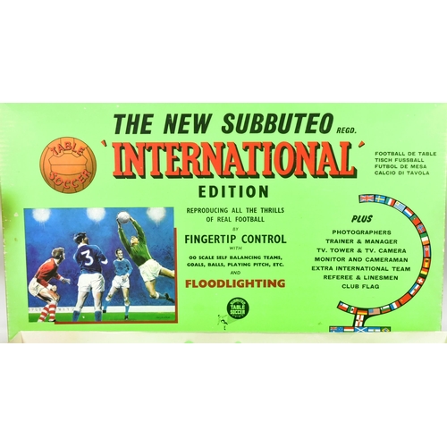 622 - Subbuteo - a vintage Subbuteo International Edition tabletop football game set with floodlights. The... 