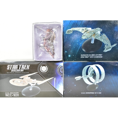 626 - Star Trek - a collection of x6 assorted 'large' Eaglemoss made diecast Star Trek spaceship models. M... 