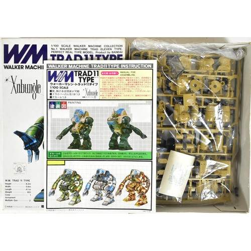 637 - Model Kits - x8 vintage Bandai robot model kits comprising of; no. 36419 Walker Machine 'Iron Gear' ... 