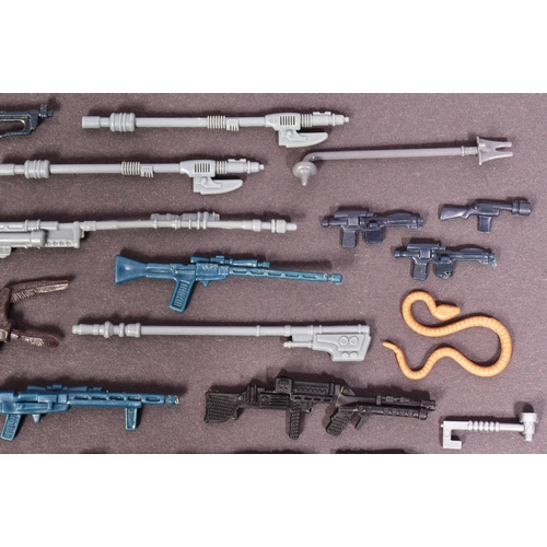 655 - Star Wars - a large collection of original vintage Kenner / Palitoy made action figure weapons and a... 