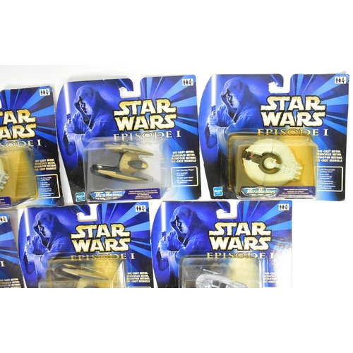 708 - Star Wars - Micro Machines / Micromachines - a collection of x6 carded Episode I diecast metal model... 