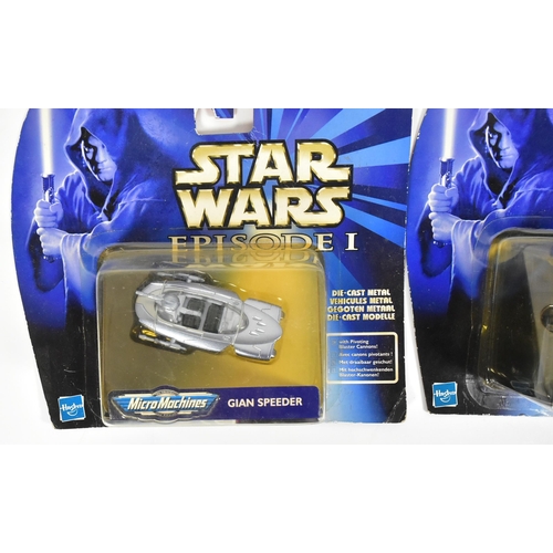 708 - Star Wars - Micro Machines / Micromachines - a collection of x6 carded Episode I diecast metal model... 