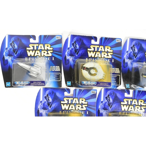 708 - Star Wars - Micro Machines / Micromachines - a collection of x6 carded Episode I diecast metal model... 