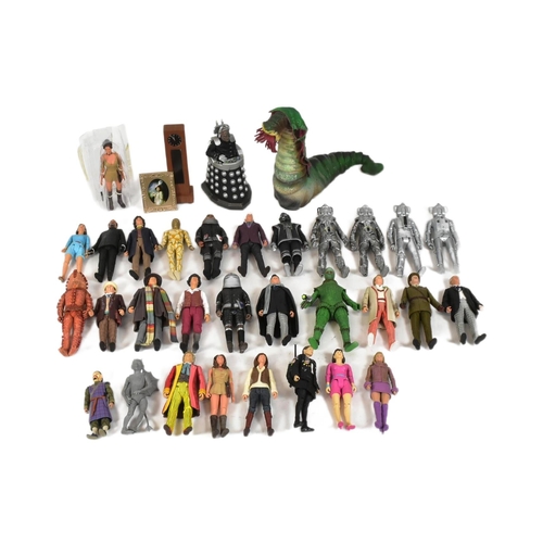 555 - Doctor Who - Character Options - a collection of 'Classic Who' Dr Who action figures by Character. I... 