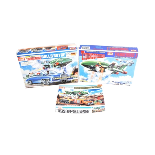 574 - Thunderbirds - a collection of x3 vintage Imai made Thunderbirds plastic model kits comprising; Thun... 