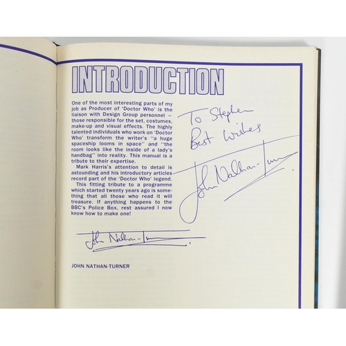 580 - Doctor Who - a collection x3 Doctor Who signed books comprising Tom Baker ' Who on Earth is Tom Bake... 