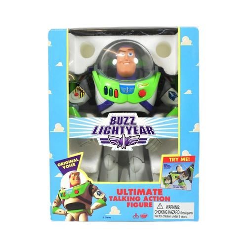 596 - Toy Story - an original Thinkway Toys Buzz Lightyear Toy Story action figure. Fully posable, three v... 