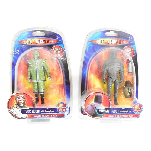 625 - Doctor Who - Character Options - x2 Character made Doctor Who action figures comprising; Mummy Robot... 