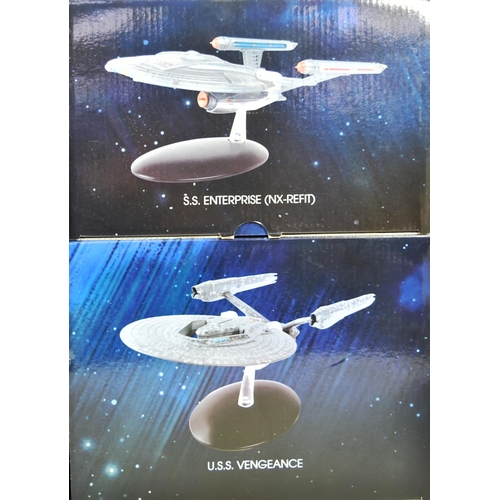 626 - Star Trek - a collection of x6 assorted 'large' Eaglemoss made diecast Star Trek spaceship models. M... 