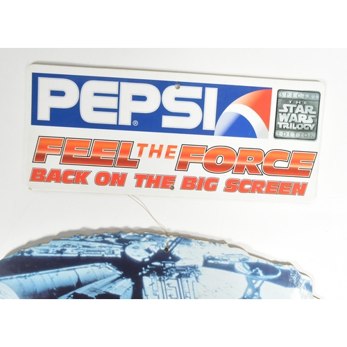 632 - Two vintage 1990s ex shop display / cinema advertising point of sale comprising Star Wars Pepsi prom... 