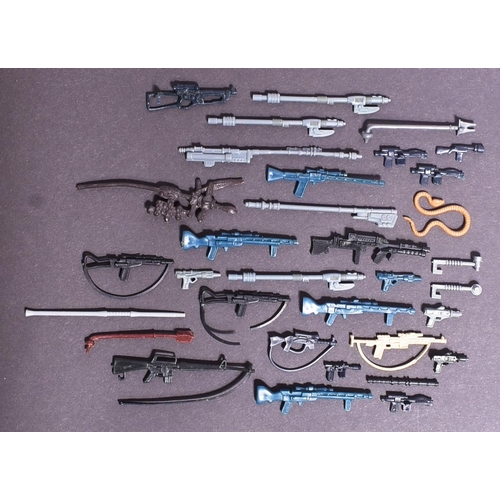 655 - Star Wars - a large collection of original vintage Kenner / Palitoy made action figure weapons and a... 