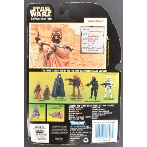 696 - Star Wars - Bob Spiker (Tusken Raider) - autographed vintage 1996 Kenner The Power Of The Force MOC ... 