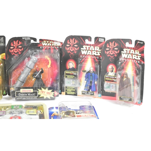 701 - Star Wars - a collection of x10 assorted carded Hasbro action figures & playsets. Including: Shaak T... 