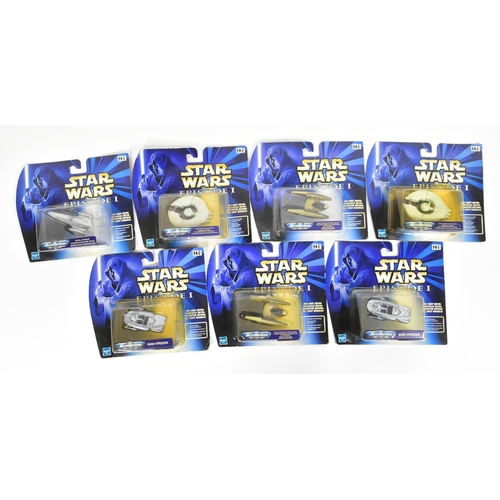 708 - Star Wars - Micro Machines / Micromachines - a collection of x6 carded Episode I diecast metal model... 