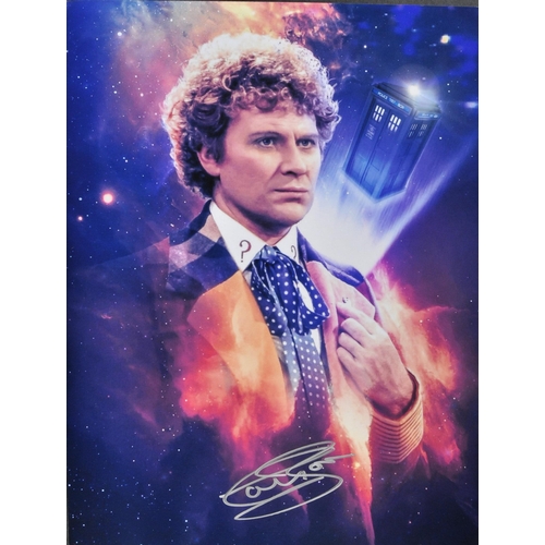 424 - Doctor Who - Colin Baker (Sixth Doctor) autographed large 16x12