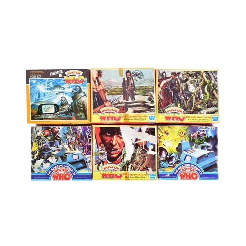 428 - Doctor Who - Jigsaw Puzzles - a collection of x6 original vintage 1970s Dr Who jigsaw puzzles by Whi... 