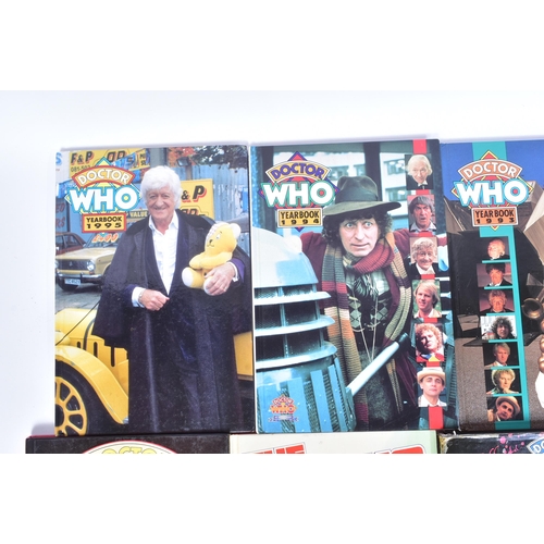 467 - Doctor Who - a collection of x10 original vintage 1970s TO 1990S Dr Who annuals and yearbooks. Inclu... 