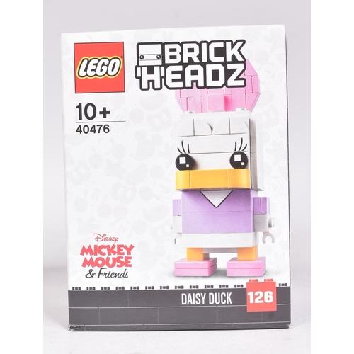 491 - Lego - x2 factory sealed Lego Brickheadz sets comprising; 40477 Ducktales and 40476 Daisy Duck. Seal... 