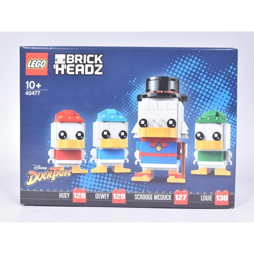 491 - Lego - x2 factory sealed Lego Brickheadz sets comprising; 40477 Ducktales and 40476 Daisy Duck. Seal... 